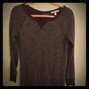 Burgundy Banana Republic Sweatshirt Dress XS